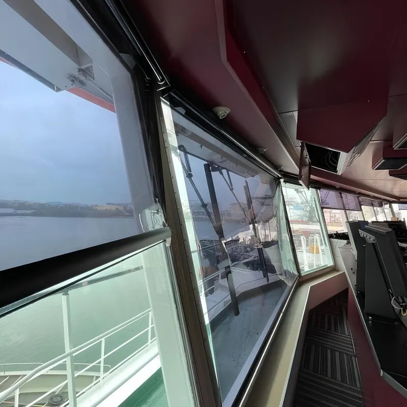 NaviGlare marine solar screen blinds for bridge windows in Singapore